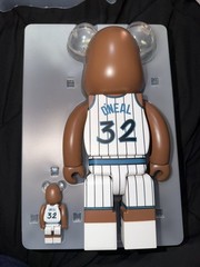 BE@RBRICK Shaquille O’Neal 100% & 400% Set Orlando Magic NBA Medicom Toy