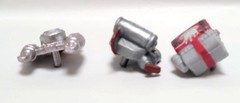 Lot of 3 Miniature Sci-Fi Themed Action Figure Accessories