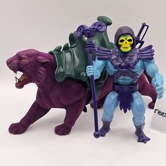 Vtg SKELETOR & PANTHOR Motu Masters Of The Universe He-Man Action Figures L2-5