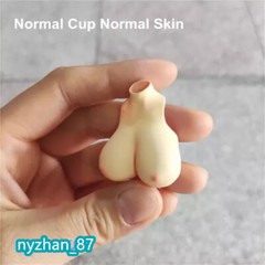 1:12 Big Bust Breast Cover Replacement Model Fit 6” Female Action Figure Body
