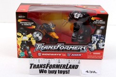Transformers RID Mega Wal-Mart Sideways vs Axer Sealed MISB MOSC