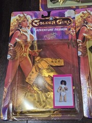 Vintage 1984 Galoob Golden Girl Adventure Fashion Lot of 3 MOC Sealed Dragon Que