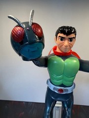 Medicom Toy Toei Retro Sofubi Kamen Rider Original Manga Color Mask Ver Japan