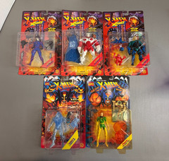 Lot of 5 Vintage 1990’s X-Men Marvel Toy Biz Action Figures New X-Force