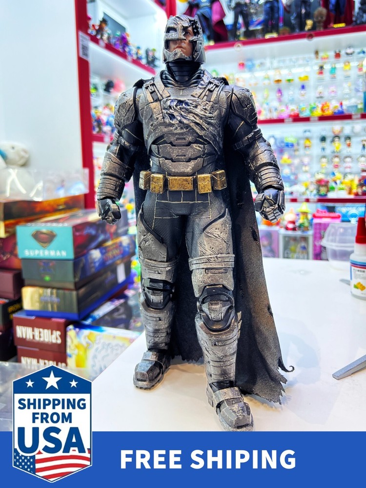 Armored Batman Bruce Wayne Armor Suit Dark Knight Action Figure Toy 12in 1:6 New
