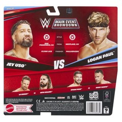 Jey Uso & Logan Paul – WWE Main Event 2-Packs 27 Toy Wrestling Figures