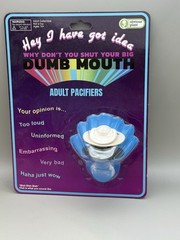 Obvious Plant Shut Your Big Dumb Mouth Adult Pacifier Internet Meme Art Toy /900
