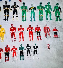 Power Rangers and Vintage Super hero Collection Lot 80+ Figures