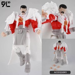 Thragg Articulated Figure with Cape Poseable Action Toy Display