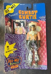 Pee-wee’s Playhouse Herman Lot 4 VTG Toy NEW Cowboy Curtis/Watch/Chairry 80s MOC
