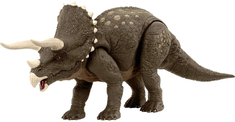 Jurassic World Dinosaur Habitat Defender Triceratops Action Figure Dino Trac…