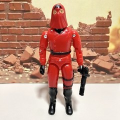 GI Joe Action Force 1985 Style Hooded Red Laser Commander Black Major Custom