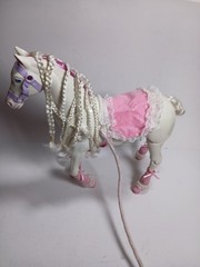 1991 Lewis Galoob Toys Starlight Walking Nod White Horse Working with Remote Box