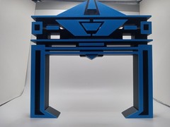 Retro Recognizer / Collector for Tron action figures and lightcycle toys Blk/Blu