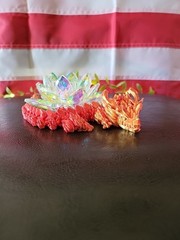 Red Orange 3D Printed Articulated Dragon Fidget Toy Flexible Full Articulated