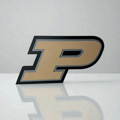Purdue University Logo Sign – College Decor – Gold and Black