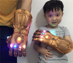 Thanos Infinity War Gauntlet w/LED Light Glove Adult Kid Size Avengers Toy