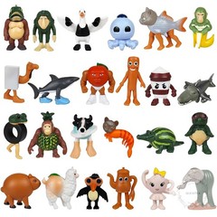 24PCS Italian Brainrot Steal a Brainrot Toys Brain Rot Action Figure 1.8″ Tralal