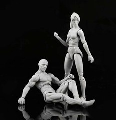 10.5cm DIY 1:18 Scale PVC Joint Flexible Action Figure Body Head Toys