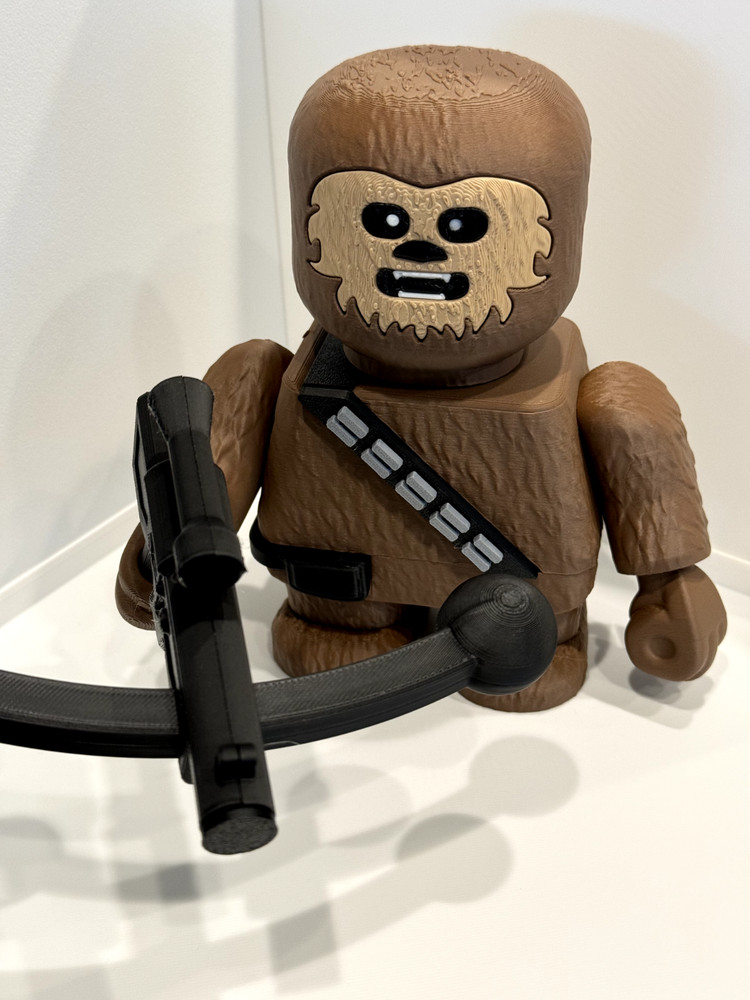 3D printed CHEWBACCA custom chunky figure – 6.5 inches tall