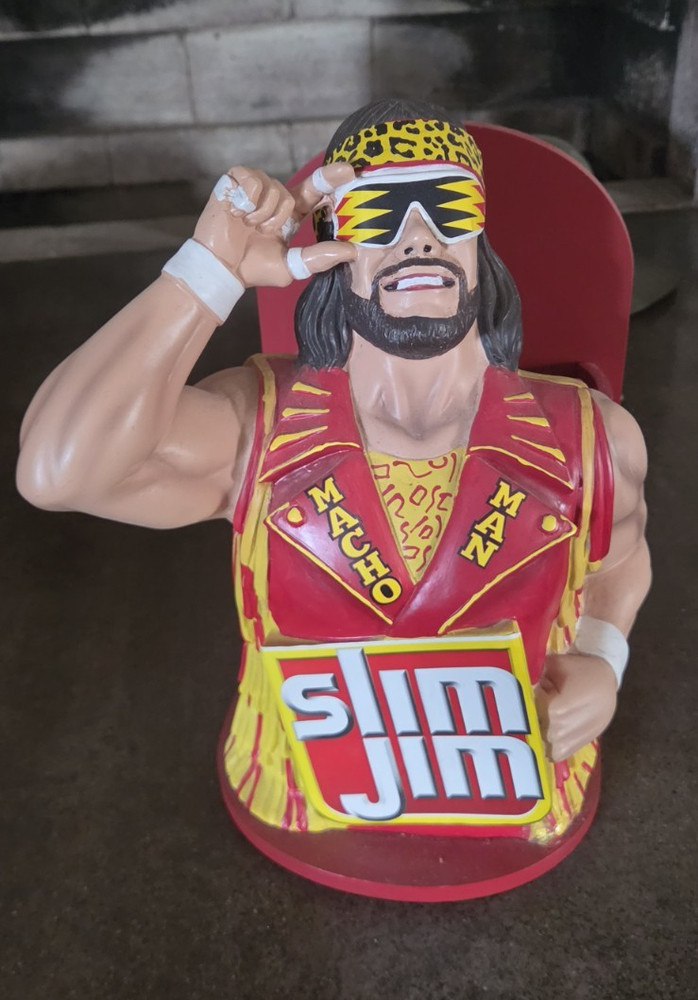 Slim Jim Macho Man Randy Savage Wrestling Figure w/ Slim Jim Accessory