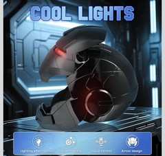 YONTYEQ Iron Man MK5 Helmet 1:1 Voice-controlled Wearable Prop Black Cosplay US