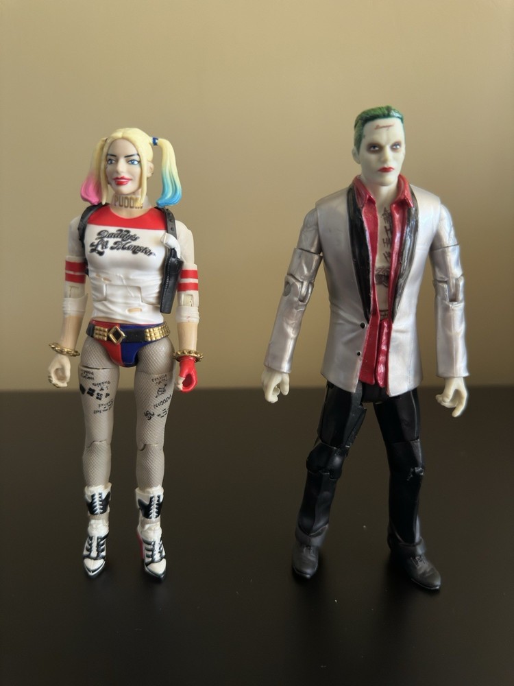2016 Mattel Suicide Squad Harley Quinn Figure and Joker Figure Lot Multiverse