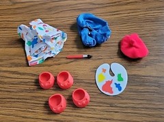 VTG G1 My Little Pony Accessories Lot Complete Play N Wear Outfit Set 9 pcs