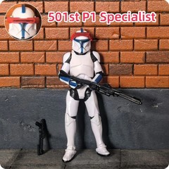 3.75 Inch Clone Trooper 1/18 501st 104th Wolffepack 212th Cody Action