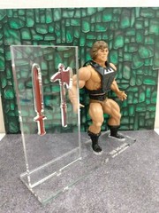 MOTU WB He-Man Acrylic Base Set For Vintage Figure* No Toy Included *