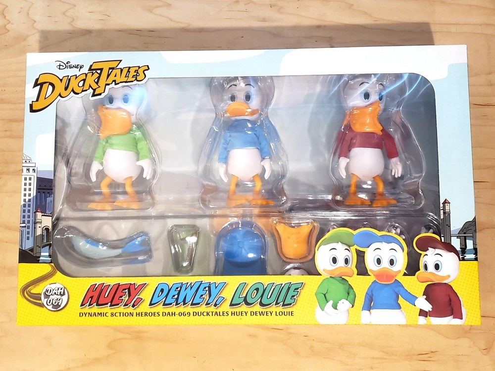 🗨🦆Beast Kingdom DuckTales Huey, Dewey and Louie DAH-069 Dynamic 8-ction 🦆🗨