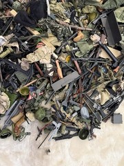 Massive 18lb GI Joe, Formative INTL, 21st Century Toys Lot Uniforms Guns Helmet