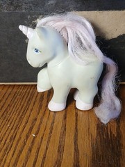 VINTAGE 1982 REMCO MY LITTLE PONY PINK UNICORN PRETTY PETS White /pink Hair