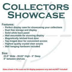 Collectors Showcase – Premium Display Case for 3-3/4″ Star Wars Figures – T3MS