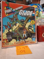 SEALED Vintage 1982 Hasbro G.I. JOE Paint By Numbers art set no. 3028