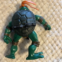 Lot Of 3 Vintage Playmates TMNT Ninja Turtles Action Figures & Motorcycle 2002