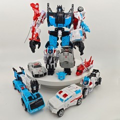 HZX Defensor Bruticus Superion Devastator 30CM IDW Transformation Toys NO BOX