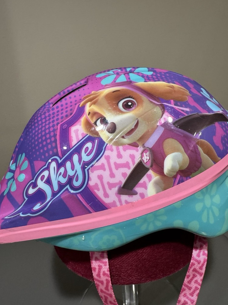 Schwinn Paw Patrol Skye Kids Bike Helmet Adjustable Girls 3-5 Years Purple Pink