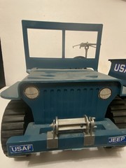 GI JOE 1960S/70S EMPIRE USA AIR FORCE JEEP/TRAILER WITH EQUIPMENT
