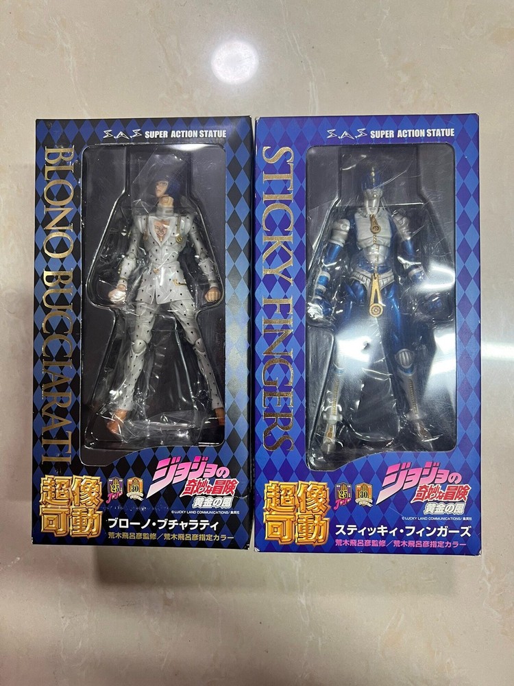 Medicos Super Action Statue Bruno Bucciarati & Sticky Fingers First Edition