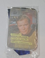 Star Trek Captain Kirk Graphic Luggage Tag New With Tags