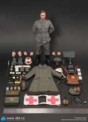 New DID D80183 1/6 WWII German WH Medic Officer Candidate Unterazt Gröger stock