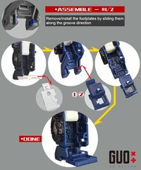 IN STOCK！GO BETTER Leg Cover Foot Filler Upgrade Kit For Kingdom Pipes