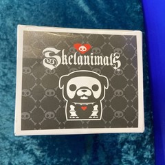 Skelanimals Maxx Bulldog White Vinyl Figure NEW Rare Misprint Hasbro