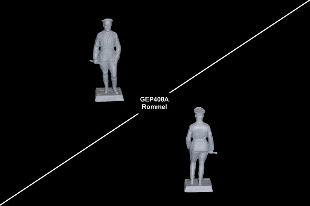 WWII MARX Generals Patton Rommel Montgomery WOW resin 60mm toy soldiers playset