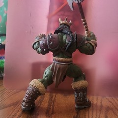 World of Warcraft Orc Warrior Green Action Figure with Axe Fully Jointed
