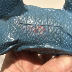 Vintage 1984 Imperial Toy Dragon Scaled Blue/Green