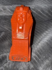 Vintage Mego Micronauts Pharoid Red/Orange Figure w/ Time Chamber