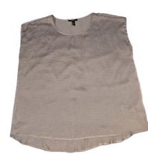 Forever 21 Womens Short Sleeve Boxy Tunic Blouse Size Large In Mauve
