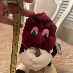 Vintage California raisins plush saxophone player